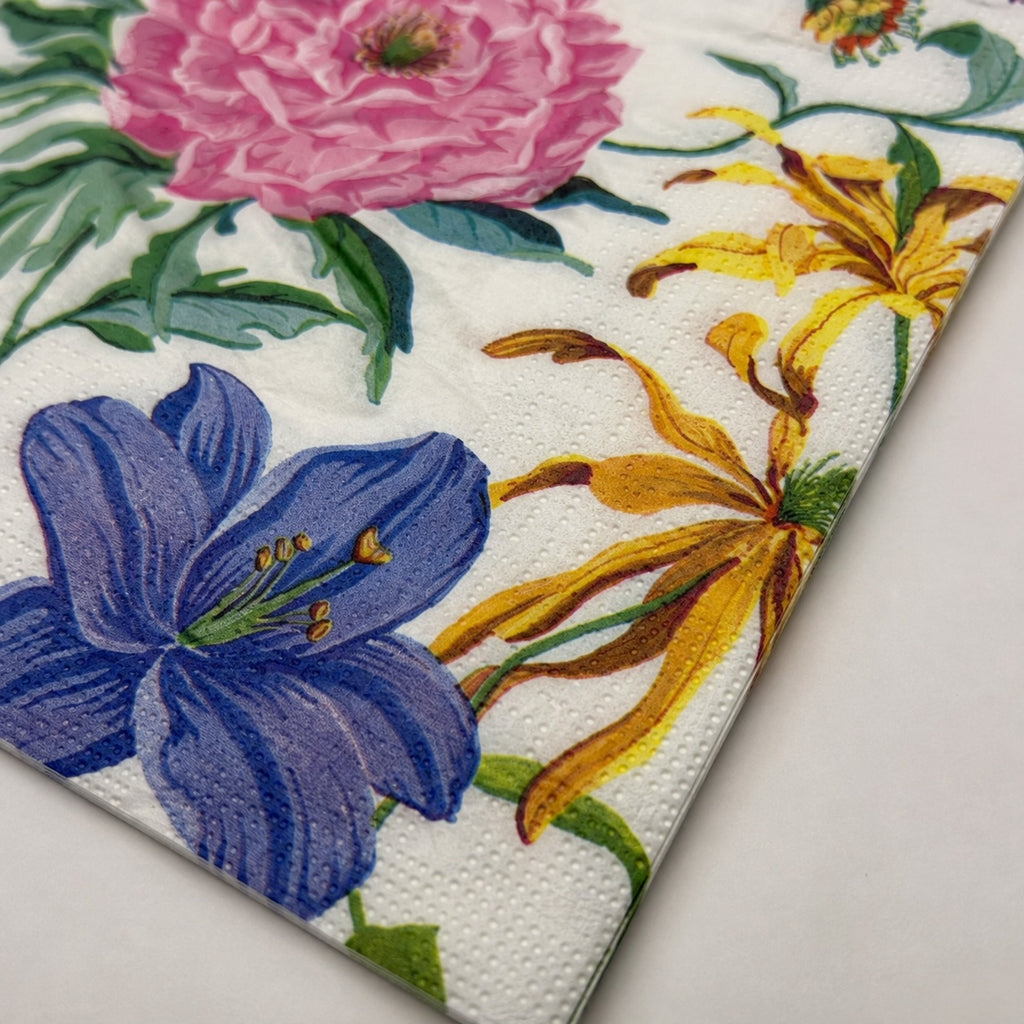 20 Guardanapos Papel Floral Colorido Decoupage Triplo 33x33