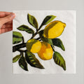 20 Guardanapos Papel Limão Siciliano Folhagem Triplo 33x33